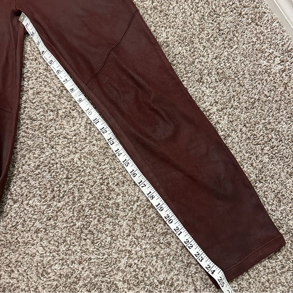 Free People Pull On Vegan Suede Like Legging Burgundy Skinny Pant, Size 29 - Picture 8 of 14